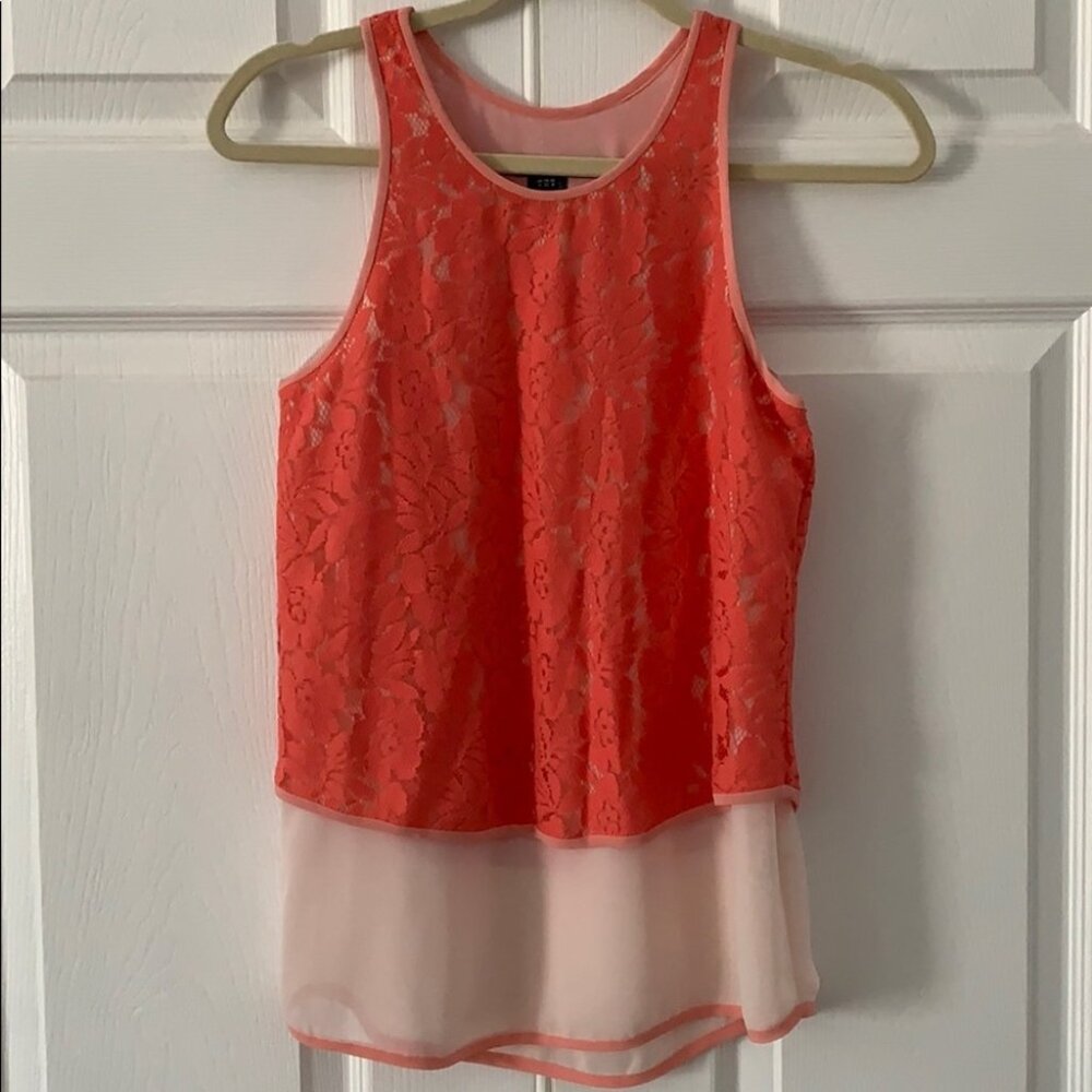 French Connection Lace Tank Sz 0